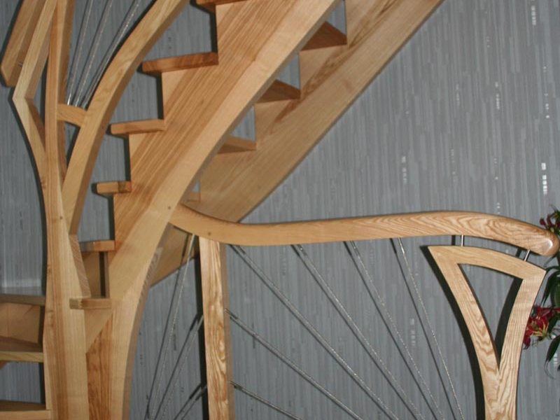 Escalier classique bois en Alsace