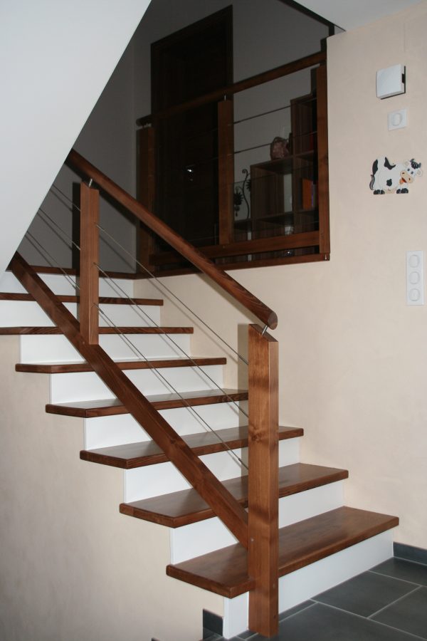 Habillage Escalier bois en Alsace