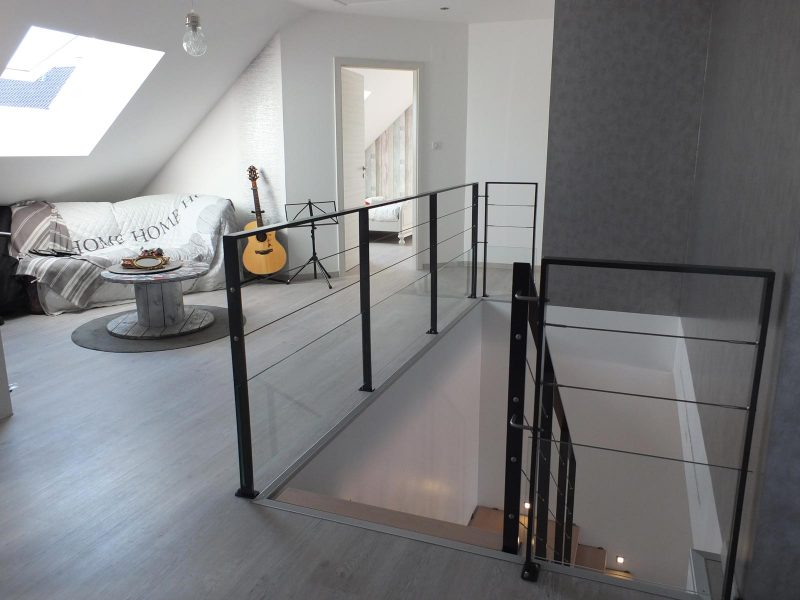 Rambarde Escalier metal design en Alsace